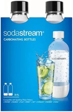 SodaStream 1L Classic DWS Carbonating Bottle Black (twinpack), Pack Of 2 -KitchenAid Shop 41Tb i5cjjL. AC