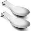 Spoon Rest Set Of 2 For Kitchen Counter Stove Top, Stainless Steel Utensil Rest Ladle Spatula Holder, Heavy Duty, Dishwasher Safe -KitchenAid Shop 41TbCvG20eL