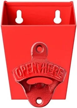 Satin Black Cast Iron Bottle Opener Wall Mounted With Bottle Cap Catcher Narrow 30 Satin Black Cast Iron Bottle Opener Wall Mounted With Bottle Cap Catcher Narrow -KitchenAid Shop 41Tl6IFbD2L. AC
