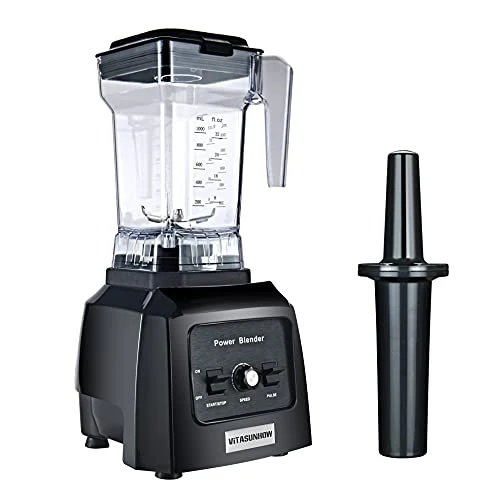 VITASUNHOW Professional Blenders With 1300-Watt Motor & 11 Speeds Control, High Speed Blender For Puree, Ice Crush, Shakes And Smoothies,Black 3 VITASUNHOW Professional Blenders With 1300-Watt Motor & 11 Speeds Control, High Speed Blender For Puree, Ice Crush, Shakes And Smoothies,Black