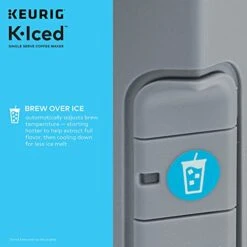 Keurig® K-Iced Coffee Maker, Single Serve K-Cup Pod Iced Coffee Maker, With Hot And Cold Coffee Capabilities, Brews Any K-Cup Pod, Gray -KitchenAid Shop 41TvYDn9CwL