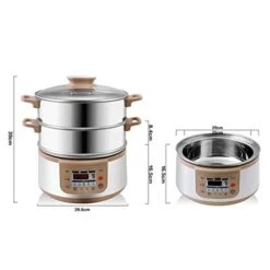 Steamer 3-Tier Electric Food Steamer, Food Steamer Vegetable Steamer 3 Tier Stackable Baskets Capacity Fast Heat-Up -KitchenAid Shop 41TzKkG2U1L