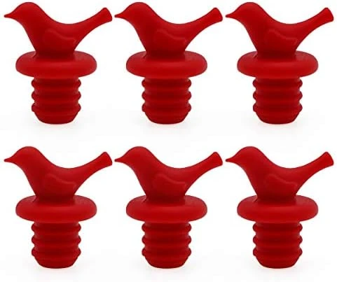 Little Bird Wine Bottle Stopper, Silicone Reusable Beverage Bottle Stopper, Decorate Wine Outlet Cap, Cute Wine Toppers For Preserver, Set Of 6 8 Little Bird Wine Bottle Stopper, Silicone Reusable Beverage Bottle Stopper, Decorate Wine Outlet Cap, Cute Wine Toppers For Preserver, Set Of 6 - Image 6