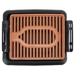 Healthy Electric Frying Pan Durable NonStick No Smoke Copper Large Electric Frying Pan Removable Tray Fast Heating For Party US Plug 125V