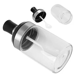 DAUERHAFT Glass Spice Jars, Transparent Design Thick Seasoning Bottle Transparent Glass Kitchen Supplies For Storing Sugar For Kitchen -KitchenAid Shop 41UHLwkAIqL