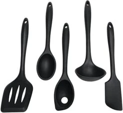 Premium Silicone Kitchen Tool And Utensil Set, 5 Piece, Pastel Blue -KitchenAid Shop 41UIoIpKrhL. AC