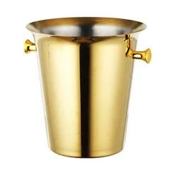 Champagne Bucket With Carry Handles Gold Plated Stainless Steel Ice Bucket For Parties 11 Champagne Bucket With Carry Handles Gold Plated Stainless Steel Ice Bucket For Parties -KitchenAid Shop 41UQzkqOWHL