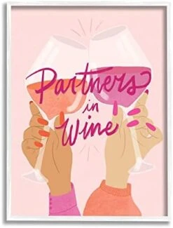 Stupell Industries Wine Partners Text Glam Sassy Friends Calligraphy, Design By EmmaKisstina -KitchenAid Shop 41Ucfm6IaXL. AC 2