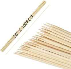 6" Natural Bamboo Skewers For BBQ，Appetiser，Fruit，Cocktail，Kabob，Chocolate Fountain，Grilling，Barbecue，Kitchen，Crafting And Party. Φ=4mm, More Size Choices 8"/10"/12"/14"/16"/30"(100 PCS) -KitchenAid Shop 41Ur6frWHML. AC