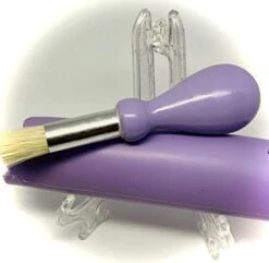 , All-in-one 4pcs Prime Ceramic Garlic Grater Set - HandMade, Purple Emboss Design Grater Plate W/Garlic Peeler, Gathering Brush, Display Stand, It's Also Grating Turmeric, Ginger, And More, -KitchenAid Shop 41UxRVXUVlL