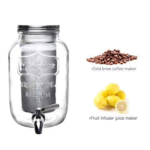 Cold Brew Coffee Maker 1 Gallon, Cold Brew Coffee Kit With Stainless Steel Spigot,Cold Brew Dispenser With Extra Thick Glass Carafe, Gallon Large Cold Brew Maker For Coffee Or Tea 7 Cold Brew Coffee Maker 1 Gallon, Cold Brew Coffee Kit With Stainless Steel Spigot,Cold Brew Dispenser With Extra Thick Glass Carafe, Gallon Large Cold Brew Maker For Coffee Or Tea - Image 5