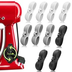 Cord Organizer For Kitchen Appliances, 10 Pack Upgrade Cord Winder Wrappers Stick On, Small Wire Keeper, Appliance Power Cable Holder For Mixer, Pressure Cooker, Coffee Maker And Air Fryer