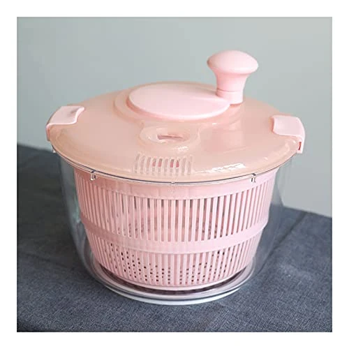 HEIMP Dryer Large 5l Salad Spinner, Manual Quick Dryer Easy To Clean, Dishwasher Safe Salad Washer Dryer For Lettuce Vegetables And Fruits, Free Kitchen Slicer 3 HEIMP Dryer Large 5l Salad Spinner, Manual Quick Dryer Easy To Clean, Dishwasher Safe Salad Washer Dryer For Lettuce Vegetables And Fruits, Free Kitchen Slicer