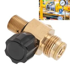 Refill Adapter G1/2 14 CO2 Cylinder Bottle Connector With Black 5/8 18unf On Off Valve CO2 Tank Refill Adapter 5000 Psi Maximum Pressure -KitchenAid Shop 41V4WcSvVWL