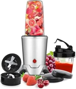 1200W Personal Bullet Blender For Shakes And Smoothies, Regenerate Nutri Aluminum Large Capacity Mixer With Blending & Grinding Blades For Kitchen, Tritan 34+17 Oz Travel Bottles For Fruits, Vegetables, Coffee, Countertop, Silver -KitchenAid Shop 41V77XvhGoL. AC