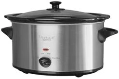 7-Quart Stainless Steel Oval Slow Cooker