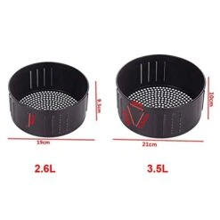 Air Fryer Basket,Non Stick Kitchen Roasting Tin Cooking,Drain Oil Frying Basket -KitchenAid Shop 41VDNuWQ9dL