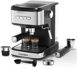 Espresso Machine 20 Bar With Milk Frother Wand, Coffee Machine With Powder And Capsule Portafilter, Cappuccino Latte Coffee Maker, Removable 1.5L Water Tank, Flair Espresso Machines -KitchenAid Shop 41VNk4MoLpL. AC