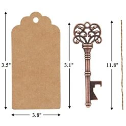 Key Open Wedding Favor Bottle Opener Keys Wedding Gift Set With Escort Tag Cards, Paper Roses, And Ropes - Vintage Key Bottle Opener Wedding Favor - Bottle Opener (50 Pack) 11 Key Open Wedding Favor Bottle Opener Keys Wedding Gift Set With Escort Tag Cards, Paper Roses, And Ropes - Vintage Key Bottle Opener Wedding Favor - Bottle Opener (50 Pack) -KitchenAid Shop 41VP5yxO1lL