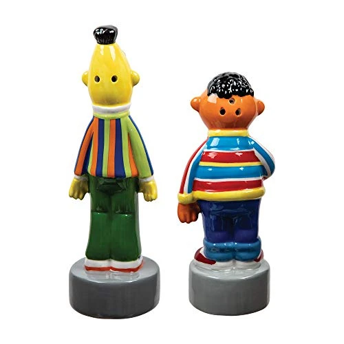 Bioworld Sesame Street Bert & Ernie Sculpted Salt & Pepper Shaker Set 4 Bioworld Sesame Street Bert & Ernie Sculpted Salt & Pepper Shaker Set - Image 2