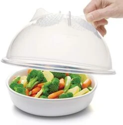 Progressive International Microwave Food Cover, 10.25 Inches, Gray -KitchenAid Shop 41VXTLBu 0L. AC