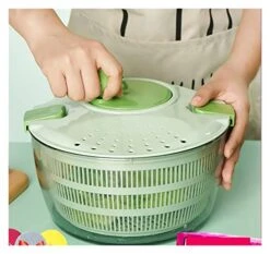 KAYKAI SALAD DEHYDRATOR VEGETABLES SPINNER DRYER MANUAL SWING DEWATERING TOOL BIG CAPACITY WATER DRAINER BASKET KITCHEN TOOL -KitchenAid Shop 41VY4qb5xBL