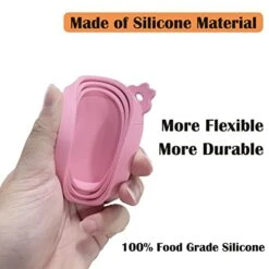 Manual Can Opener, Handheld Tin Opener Cork Screw, Easy Turn Knob, Built In Bottle Opener, Hangs For Convenient Kitchen Storage, Easily Open Tin Cans, 2 Silicone Lid Cover For Can, Pink -KitchenAid Shop 41VfDtVGqXL