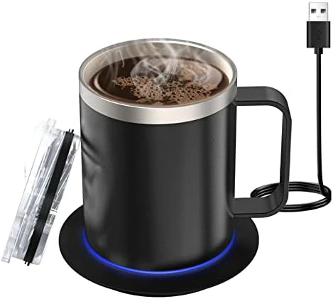 Self Heating Coffee Mug,12oz Heated Mug,Coffee Cup Warmer With Mug Set,Electric 10W,USB Powered Mug Warmer,131℉ Beverage Cup Warmer For Desk Home & Office 6 Self Heating Coffee Mug,12oz Heated Mug,Coffee Cup Warmer With Mug Set,Electric 10W,USB Powered Mug Warmer,131℉ Beverage Cup Warmer For Desk Home & Office - Image 4