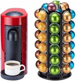 For Nespresso Pods Holder With Central Additional Pods Storage (Carousel-60+ Pods) -KitchenAid Shop 41VmdTQC0LL. AC