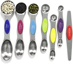 Magnetic Measuring Spoons Set Stainless Steel With Leveler,Multicolors Measuring Cups And Spoon Set Kitchen Gadgets Apartment Essentials Fits In Spice Jars,Stackable Metal Tablespoon Spoon For Baking -KitchenAid Shop 41Vn6P7jSaL. AC