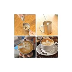 Handheld Frother And High Powered Milk Foamer For Coffee Latte Cappuccino Hot Chocolate Durable Drink Mixer Travel Coffee Frother Silver -KitchenAid Shop 41VoZA6dDnL
