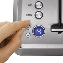 Hamilton Beach 2 Slice Toaster With Extra-Wide Slots, Bagel Setting, Toast Boost, Slide-Out Crumb Tray, Auto-Shutoff & Cancel Button, Digital With Defrost Function, Stainless Steel (22796) 14 Hamilton Beach 2 Slice Toaster With Extra-Wide Slots, Bagel Setting, Toast Boost, Slide-Out Crumb Tray, Auto-Shutoff & Cancel Button, Digital With Defrost Function, Stainless Steel (22796) -KitchenAid Shop 41Vwmb3QUaL