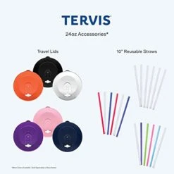 Tervis Plastic Octopus Tumbler With Wrap And Navy Lid 24oz, Clear -KitchenAid Shop 41W56FpyhuL 8