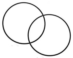 2 Pcs Bread Machine Belts Fit For Sunbeam 5891 5891-33 Belt Baker Maker 179 Teeth