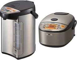 586361-CV-DCC40XT America Corporation Ve Hybrid Water Boiler And Warmer, 4-Liter, Stainless Dark Brown & Zojirushi NS-TSC18 Micom Rice Cooker And Warmer, 10-Cups -KitchenAid Shop 41WNWcIRSmL. AC