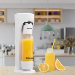 OmniFizz Sparkling Water And Soda Maker, Carbonates Any Drink Without Diluting It, CO2 Cylinder Not Included (Classic White) 7 OmniFizz Sparkling Water And Soda Maker, Carbonates Any Drink Without Diluting It, CO2 Cylinder Not Included (Classic White) -KitchenAid Shop 41WPZrMFxuL