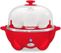 Elite Gourmet EGC-007B# Rapid Egg Cooker, 7 Easy-To-Peel, Hard, Medium, Black & ESM2207 Maxi-Matic Sandwich Panini Maker Grilled Cheese Machine Tuna Melt Omelets Non-Stick Surface, 2 Slice, Black -KitchenAid Shop 41WQ4oQh9hL. AC