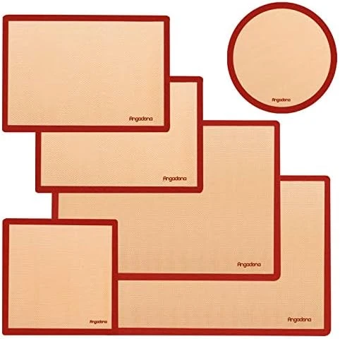 Silicone Baking Mat Set Of 6, Easy Clean & Non-Stick Food Grade Reusable Baking Mat, Silicon Baking Mats Oven Liner Sheet, Round & Square Cake Mat, Pastry Board Rolling Dough Mats For Macaron Cookie 8 Silicone Baking Mat Set Of 6, Easy Clean & Non-Stick Food Grade Reusable Baking Mat, Silicon Baking Mats Oven Liner Sheet, Round & Square Cake Mat, Pastry Board Rolling Dough Mats For Macaron Cookie - Image 6
