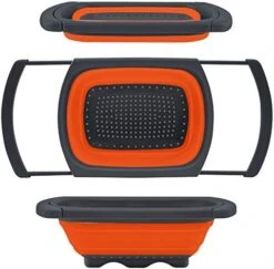 Mh Colander Collapsible, Colander Strainer Over The Sink Vegetable/Fruit Colanders Strainers (6 Quart) With Extendable Handles, New Kitchen Essentials