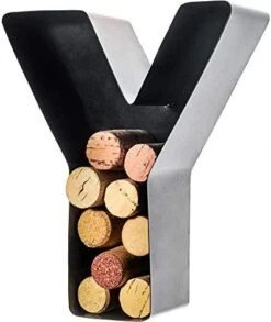 Metal Wine Cork Holder - Letters A To Z | Modern Housewarming Gift, Home Bar Decor, Wine Gift, Bridal Shower Gift, Engagement Gift | Large Wall Art | Home Décor -KitchenAid Shop 41WSmdkpddL. AC