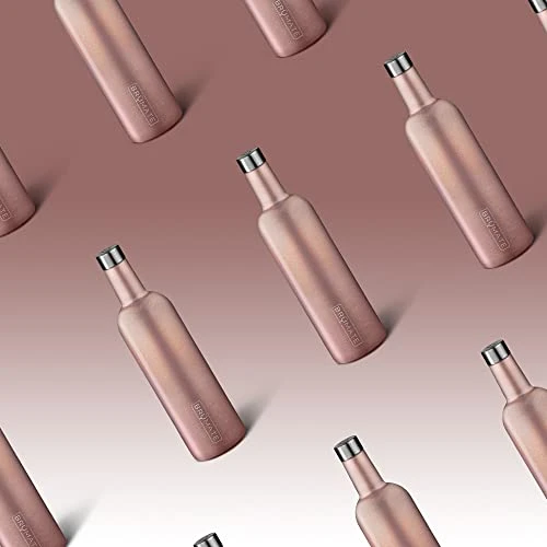 Winesulator 25 Oz Triple-Walled Insulated Wine Canteen Made Of Stainless Steel, 24-Hour Temperature Retention, Shatterproof, Comes With Silicone Transfer Funnel (Glitter Rose Gold) 4 Winesulator 25 Oz Triple-Walled Insulated Wine Canteen Made Of Stainless Steel, 24-Hour Temperature Retention, Shatterproof, Comes With Silicone Transfer Funnel (Glitter Rose Gold) - Image 2