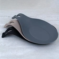 Modern Silicone Spoon Rests (Set Of 3) | Kitchen Utensil Holders For Stove Top | Quality Food Grade BPA Free Material | Counter Spatula Holder | Stovetop Spoon Rest -KitchenAid Shop 41WdKu10x4L