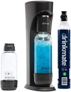 Mate OmniFizz Sparkling Water And Soda Maker, Carbonates Any Drink, Special Bundle - Includes 60L CO2 Cylinder, Two Carbonation Bottles, And Fizz Infuser, Matte Black -KitchenAid Shop 41WiJN9bVML. AC