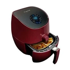 Megachef Airfryer And Multi-Cooker With 7 Pre-Programmed Settings, 3.5 Quart, Burgundy (MCAI-307)
