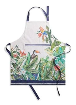 Maison D' Hermine Premium 100% Combed Cotton Kitchen Apron With An Adjustable Neck With Long Ties For Women Men Chef