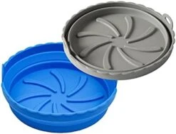 8 Inch Air Fryer Silicone Pot,Reusable Non Stick Air Fryer Silicone 2 Pack,[FOLDABLE] Food Safe Air Fryers Oven Accessories,Easy Cleaning Air Fryer Silicone Liners(RED+PINK) -KitchenAid Shop 41Wr0qvOGbL. AC