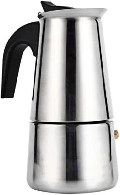 Coffee Maker, Stainless Steel Moka Coffee Pot Stovetop Latte Maker Percolator Stove Top Filter Coffee Maker Pot Easy Clean (100ML 2 Cup ) -KitchenAid Shop 41WxquGI7iL. AC