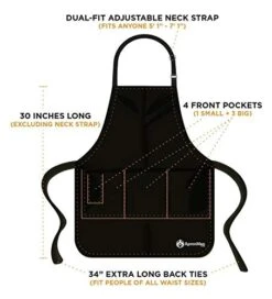 ApronMen, Funny Aprons For Men 'The Man. The Myth.' - Adjustable Aprons With Pockets, One Size Fits All - Gifts For Dad -KitchenAid Shop 41X3a670NPL