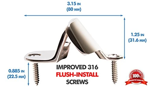 Grade Rust Proof 316 Stainless Steel Wall Mounted Bottle Opener W/ 316 Stainless Steel Mounting Screws. Perfect For Restaurants, Bars, Boats, Patios, Outdoors Or Indoors. 5 Grade Rust Proof 316 Stainless Steel Wall Mounted Bottle Opener W/ 316 Stainless Steel Mounting Screws. Perfect For Restaurants, Bars, Boats, Patios, Outdoors Or Indoors. - Image 3