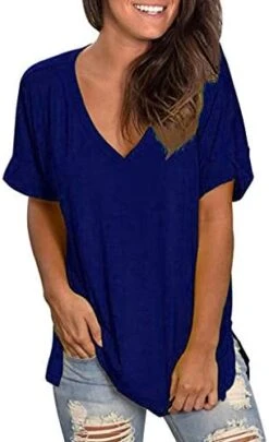 Meikosks Womens Summer Short Sleeve Shirt V Neck Tops Solid Color Basic Pullover Workout Blouses 20 Meikosks Womens Summer Short Sleeve Shirt V Neck Tops Solid Color Basic Pullover Workout Blouses -KitchenAid Shop 41X9TyL znL. AC